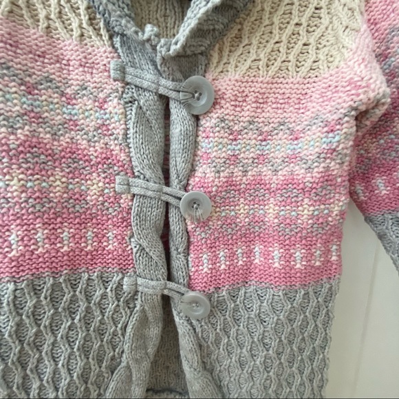 Cynthia Rowley 24m knitted grey & pink jacket vest - Picture 4 of 8